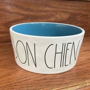 🐶 Rae Dunn Bon Chien Dog Dish Bowl Water Food Pet Home